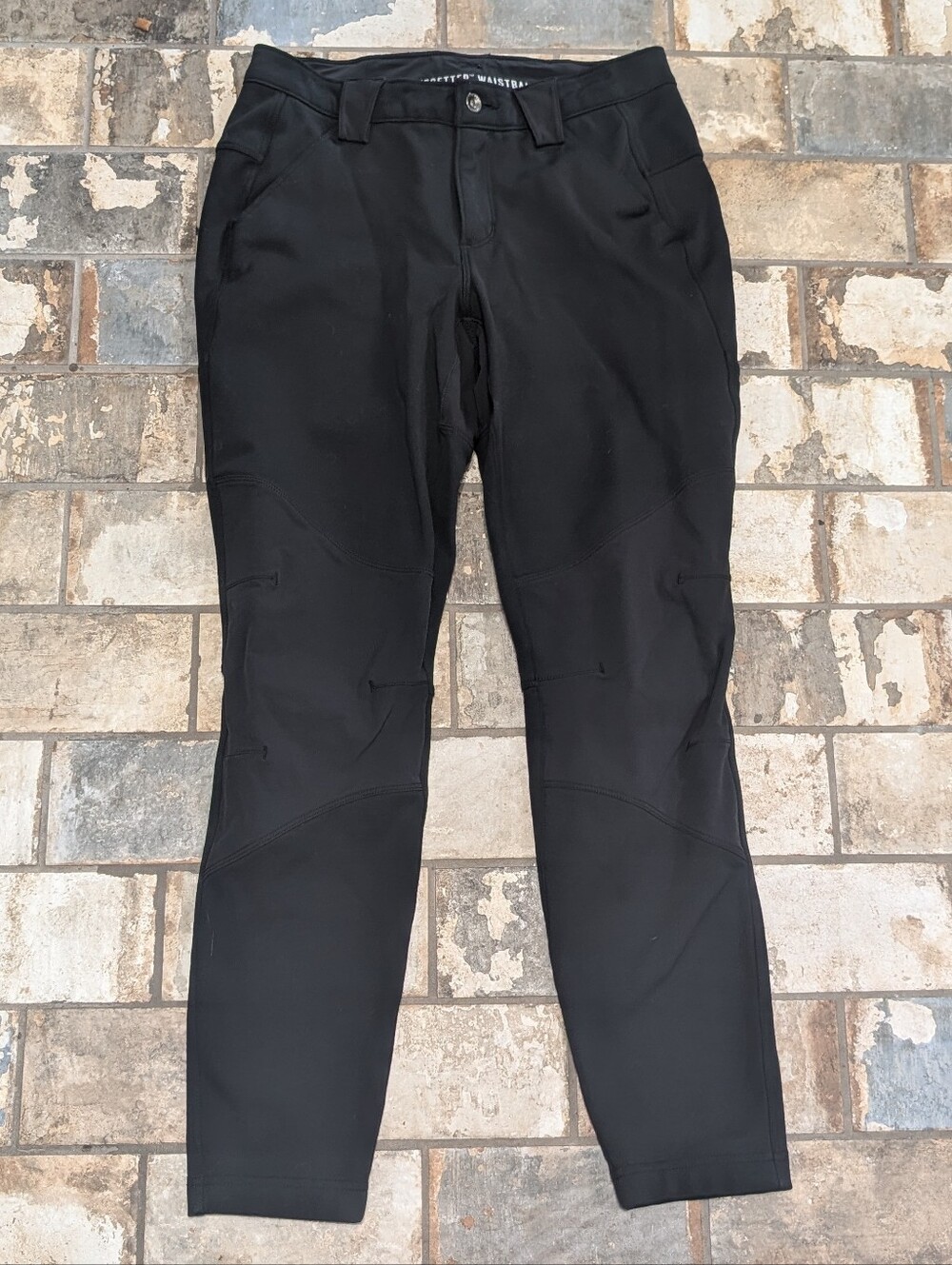 Duluth Trading Co Black Hardchore Tech Skinny Work Pants Curvesetter - Size 6